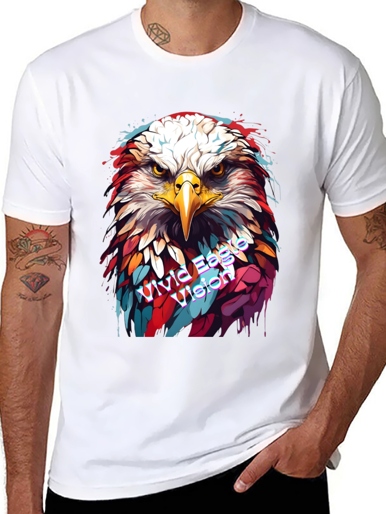 Vivid Eagle Vision Graphic Tee