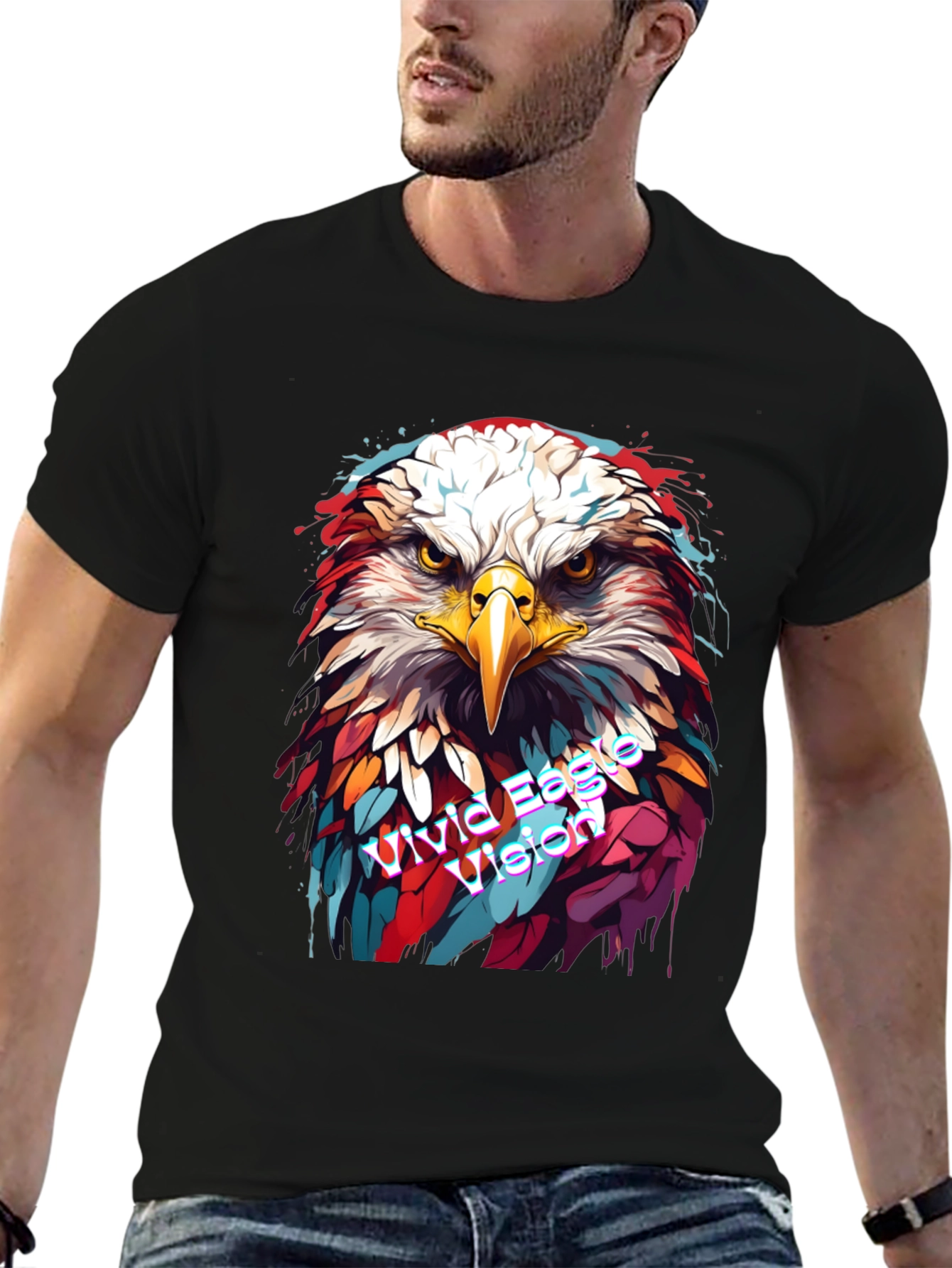 Vivid Eagle Vision Graphic Tee