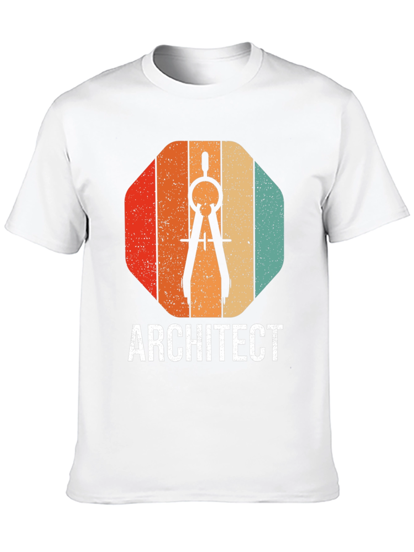 Architect T-Shirt - Drafting Compass Design