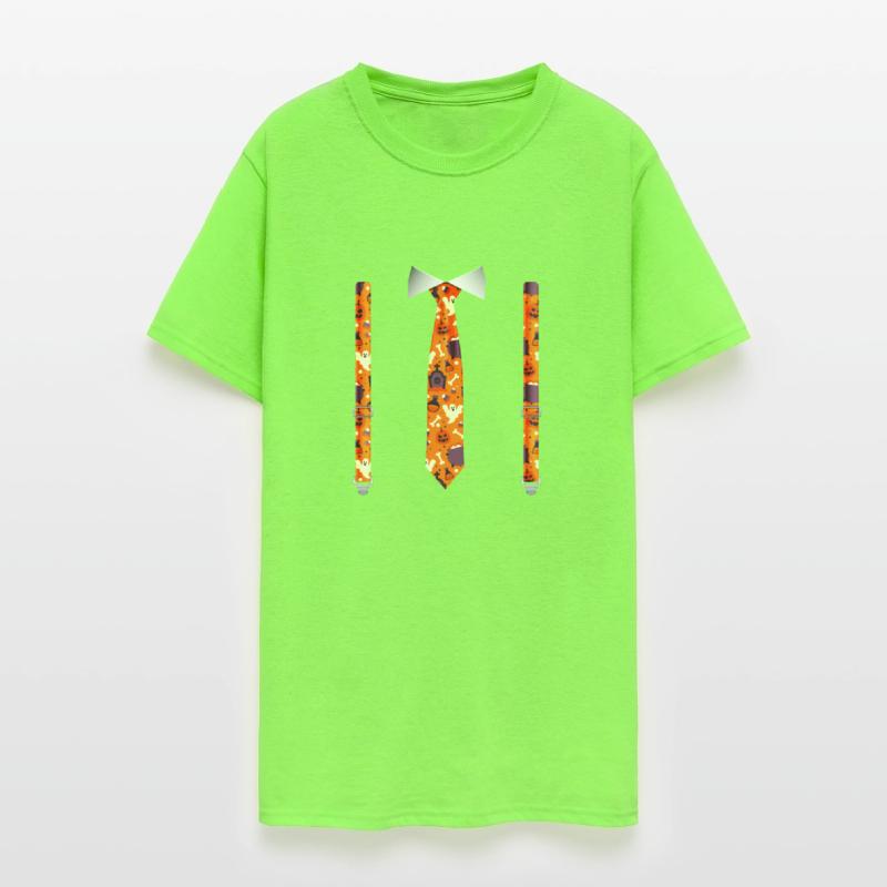 Halloween Tuxedo with Pumpkin Suspender Print