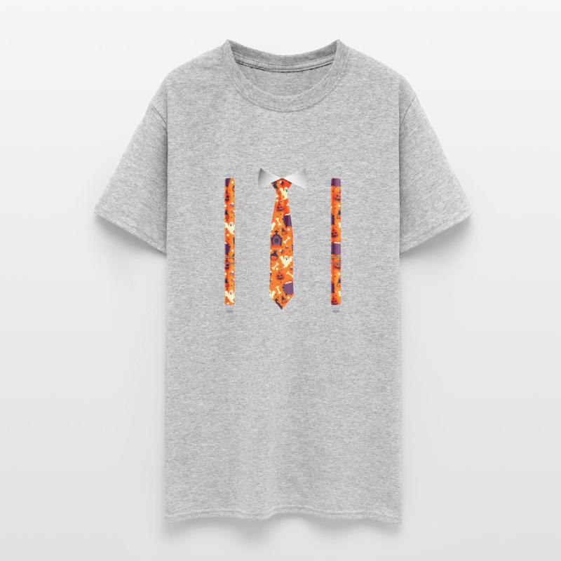 Halloween Tuxedo with Pumpkin Suspender Print