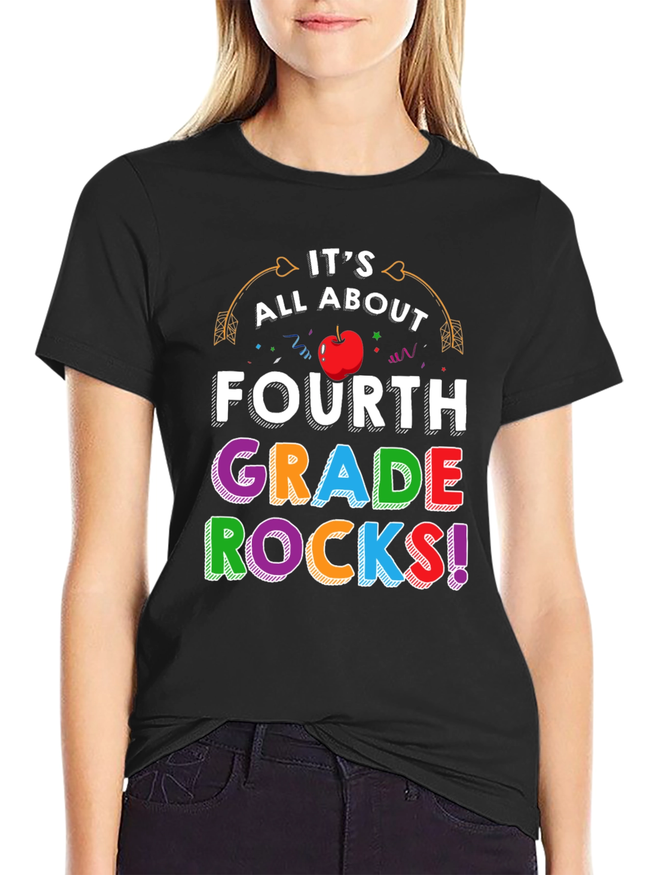 Fourth Grade Rocks T-Shirt Back to School