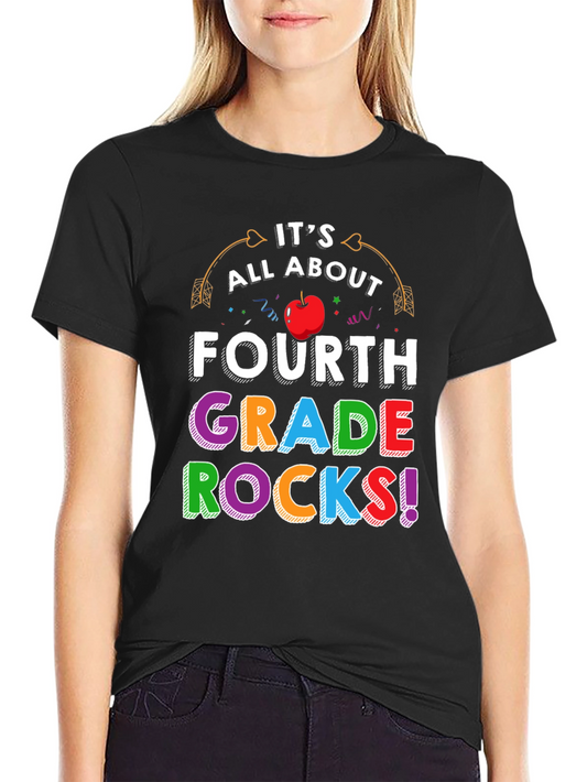 Fourth Grade Rocks T-Shirt Back to School