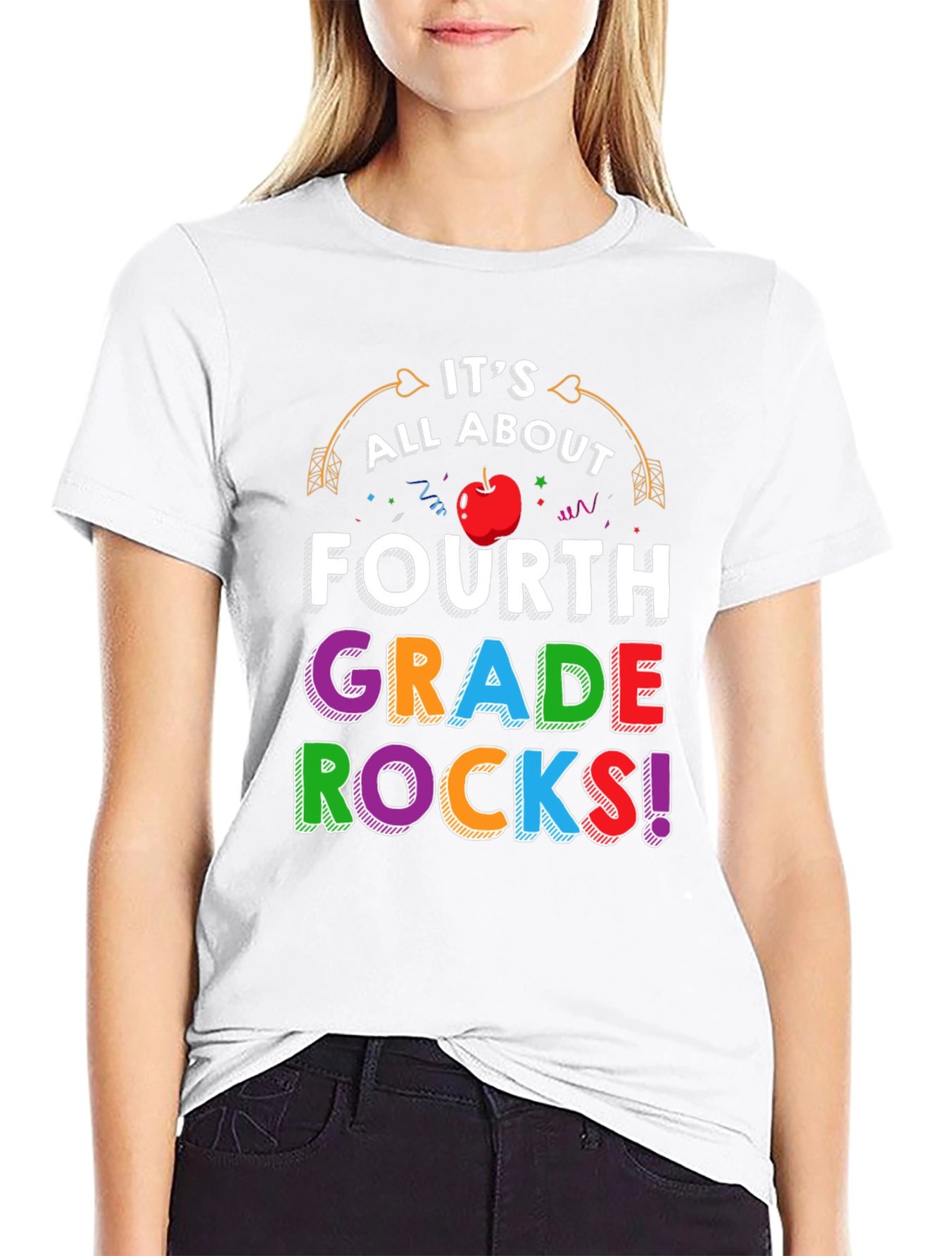 Fourth Grade Rocks T-Shirt Back to School