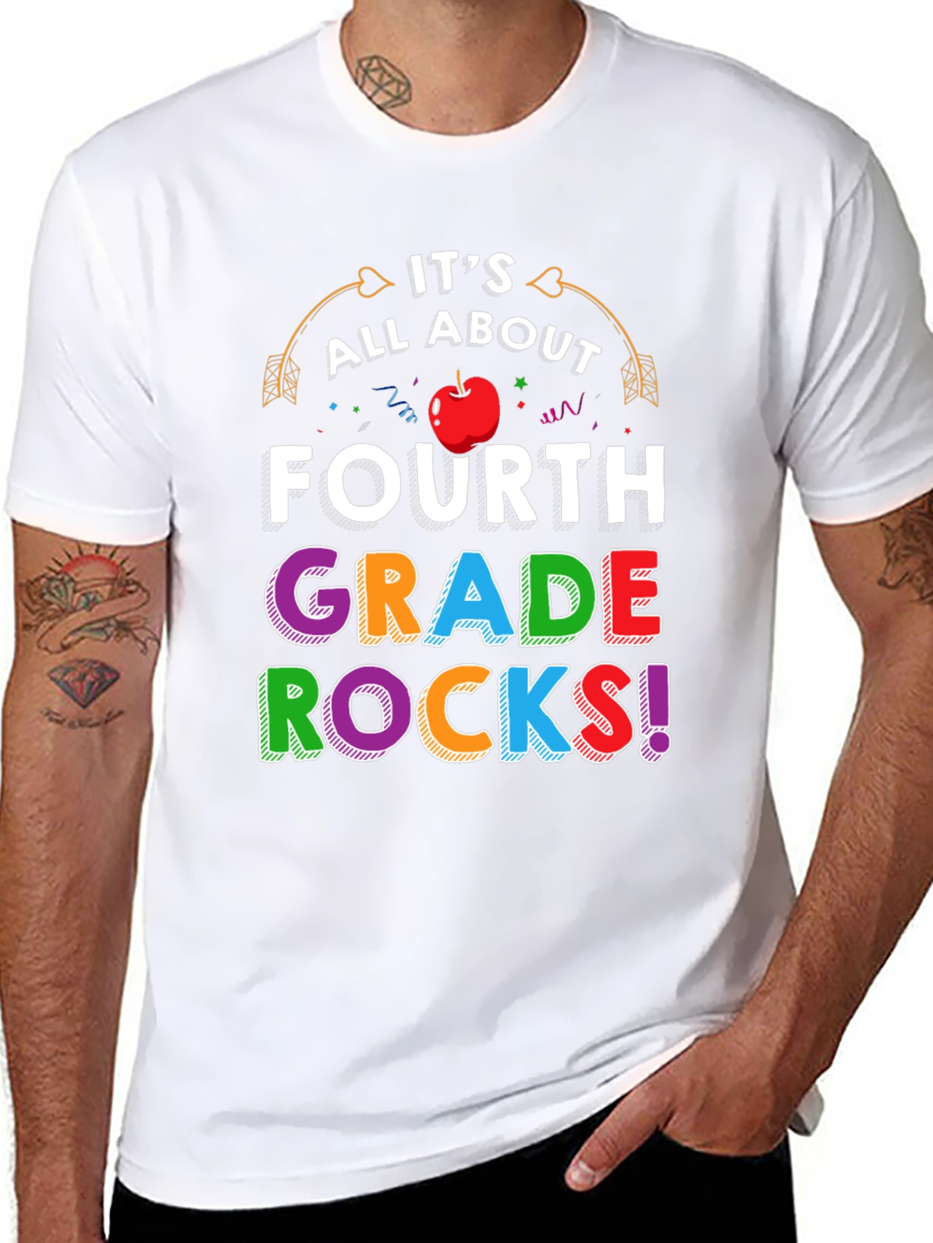 Fourth Grade Rocks T-Shirt Back to School