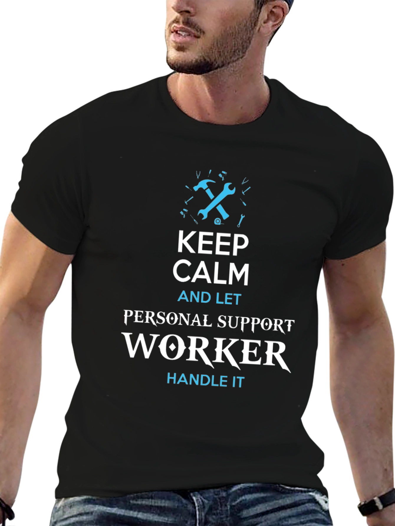 Keep Calm Personal Support Worker T-Shirt
