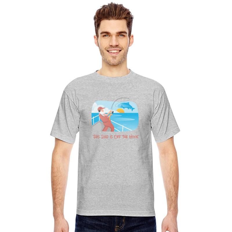 his Dad Is Off The Hook Dads Fishing T-Shirt