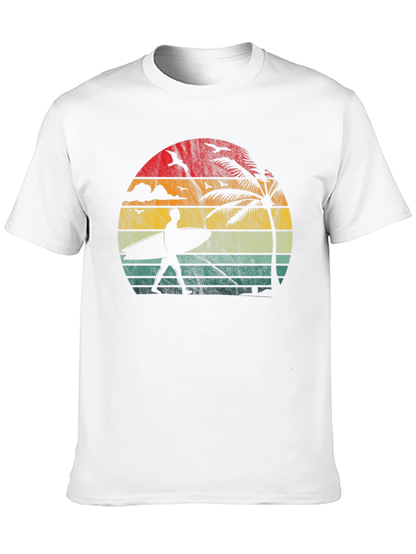 Retro Sunset Surfer T-Shirt