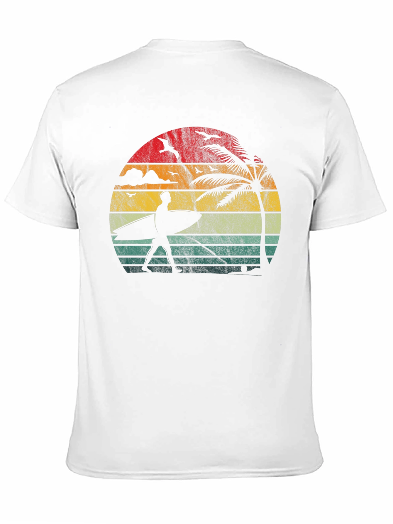 Retro Sunset Surfer T-Shirt