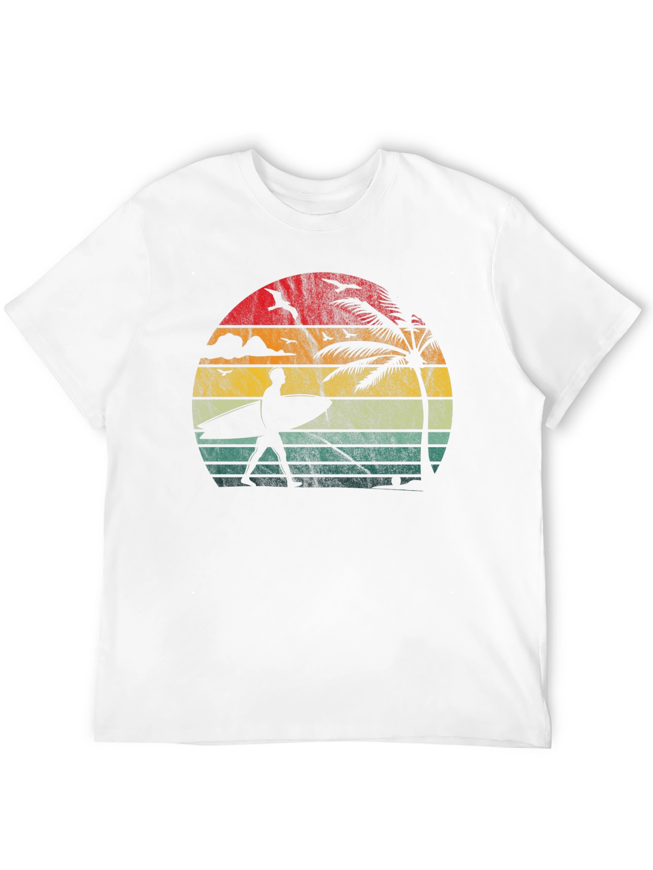 Retro Sunset Surfer T-Shirt