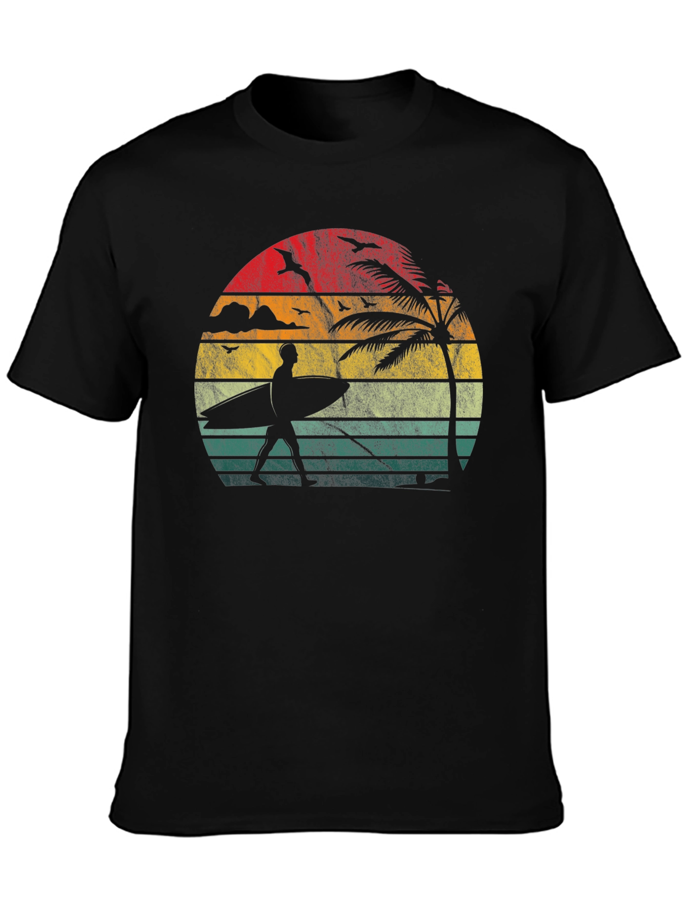 Retro Sunset Surfer T-Shirt