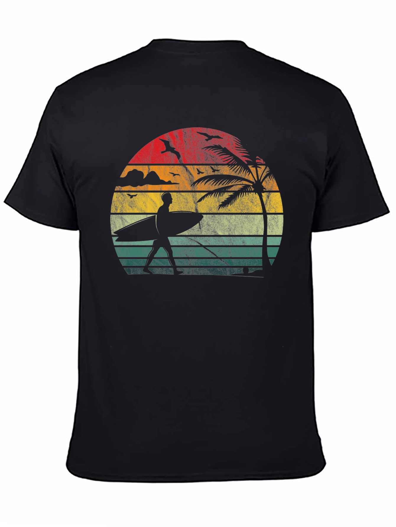 Retro Sunset Surfer T-Shirt