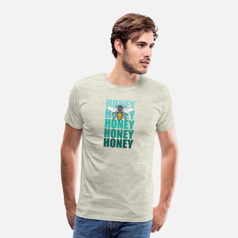 Honey Bee And Turquoise Lettering