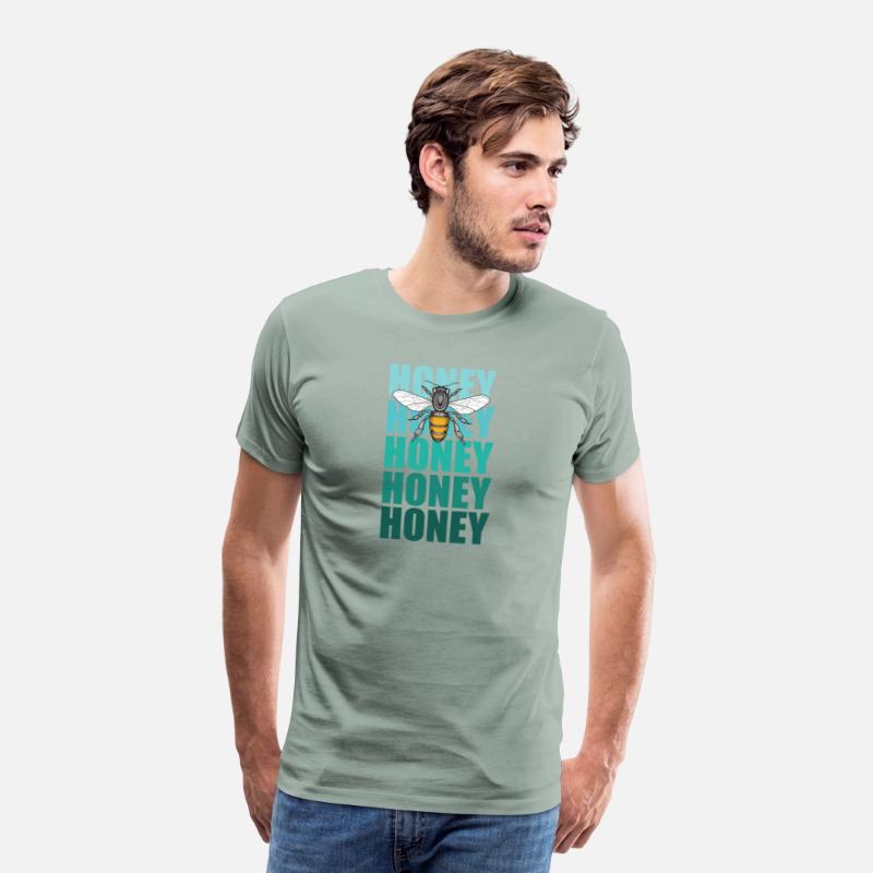 Honey Bee And Turquoise Lettering