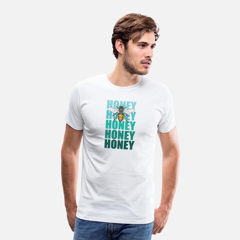Honey Bee And Turquoise Lettering
