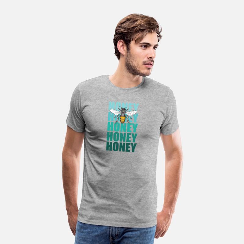 Honey Bee And Turquoise Lettering