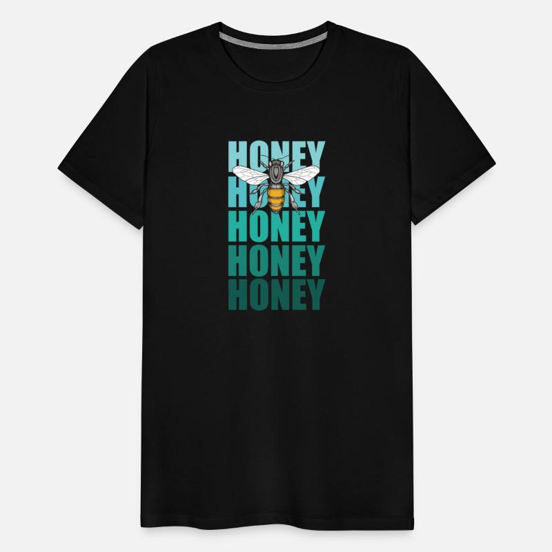 Honey Bee And Turquoise Lettering