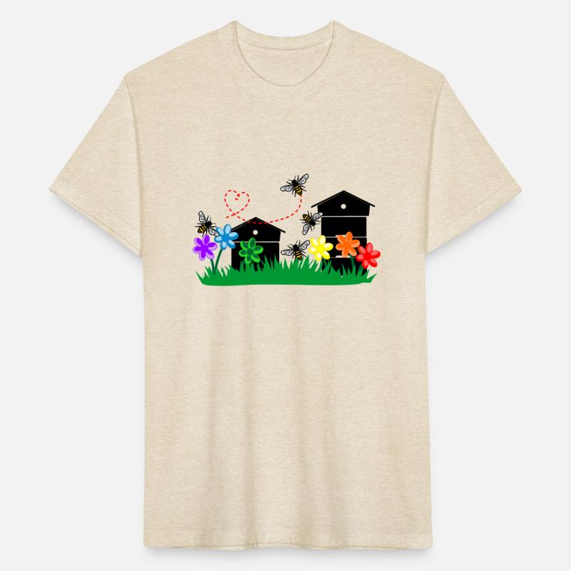 Honey greenhouses or hives with bees