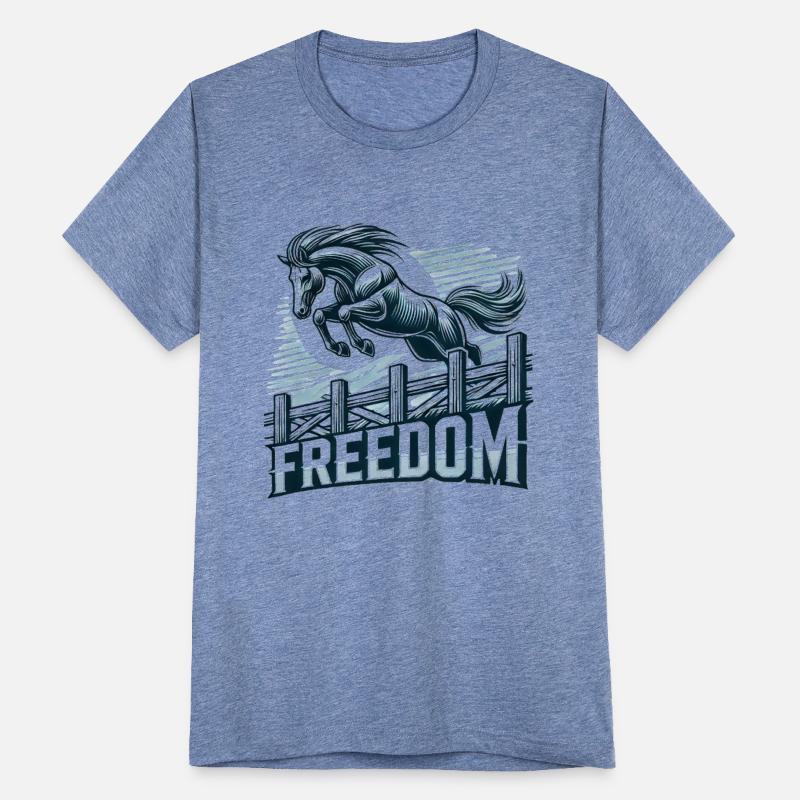 Hourse jumping over freedom wall ,symbol of power