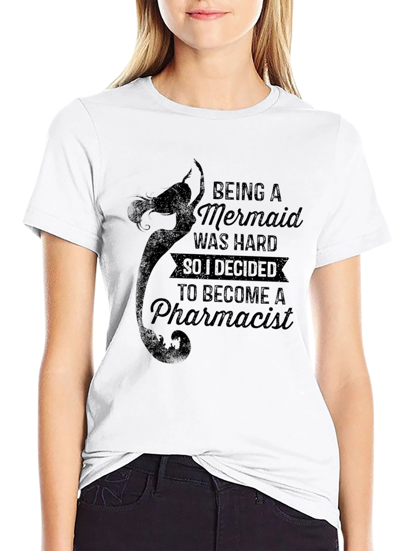 Being a Mermaid Pharmacist Graphic T-Shirt
