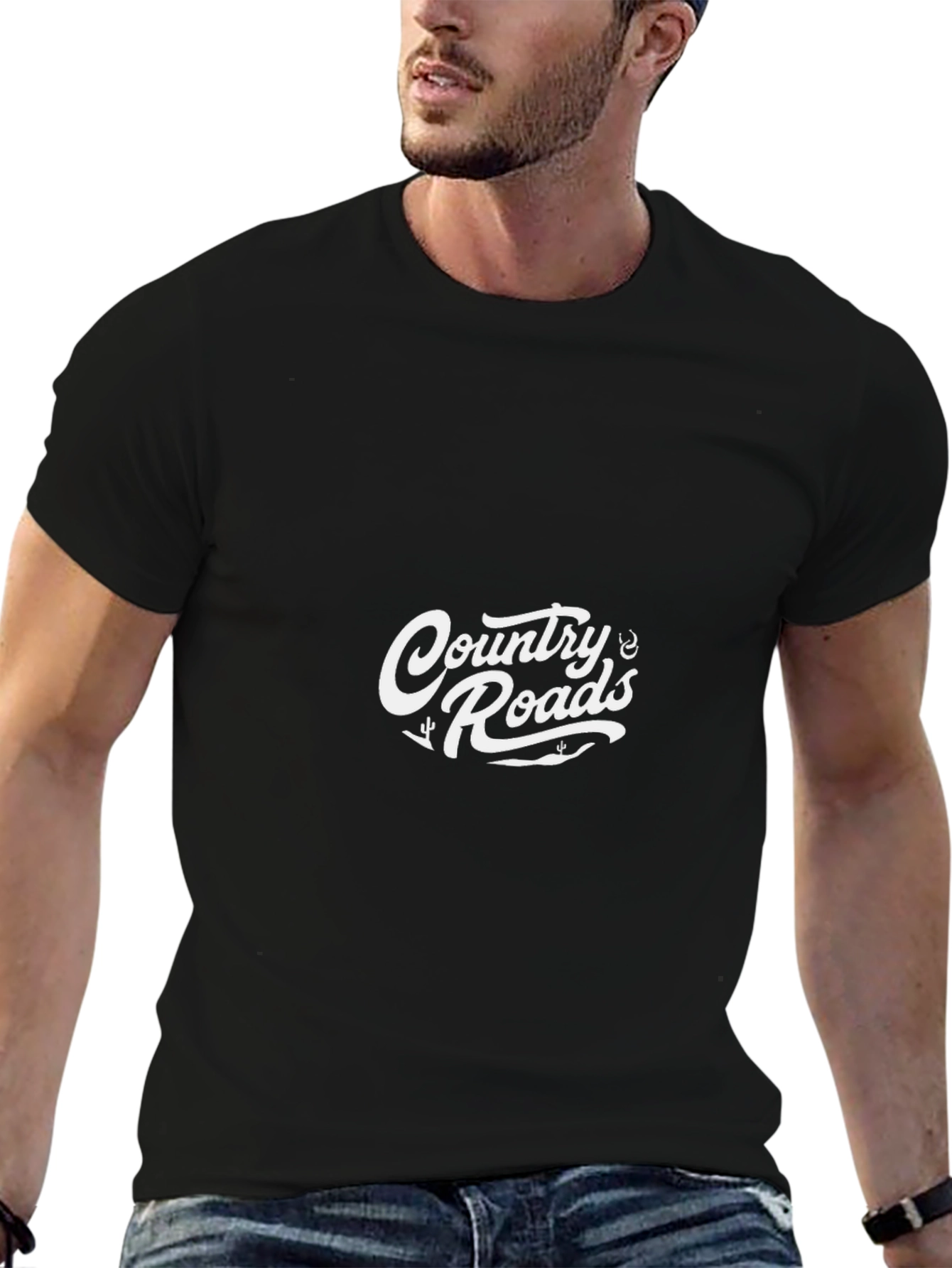 Country Roads Graphic Tee - Soft Cotton Comfort