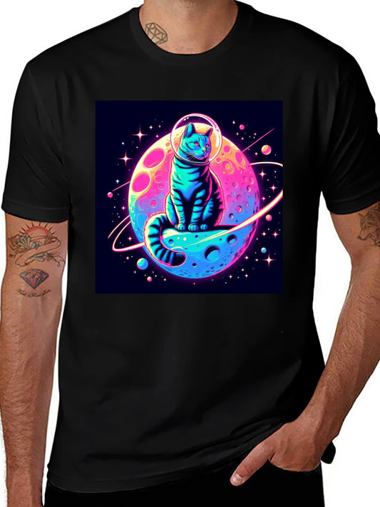 Cosmic Cat T-Shirt - Space Adventure Tee