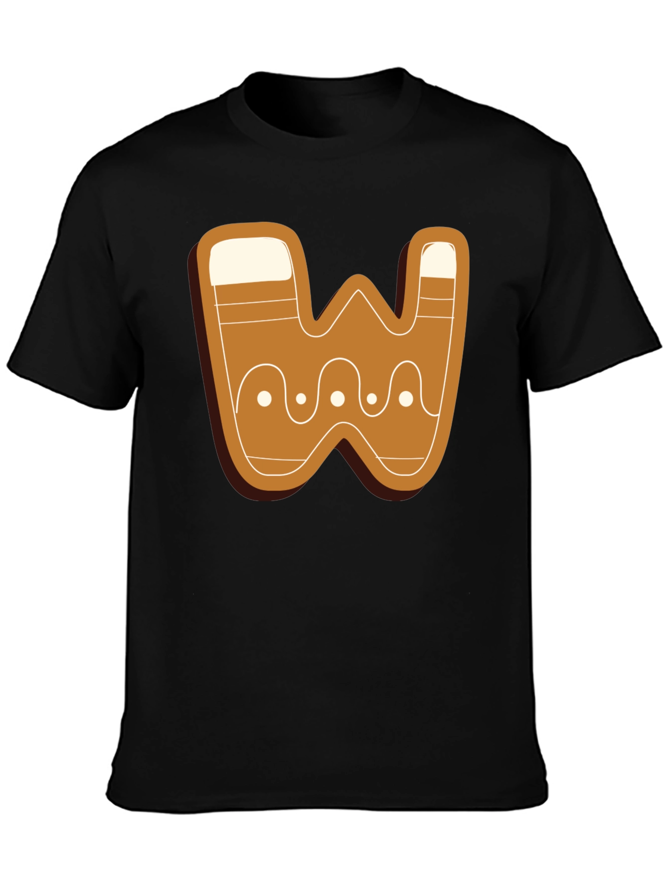 Gingerbread Letter W T-Shirt
