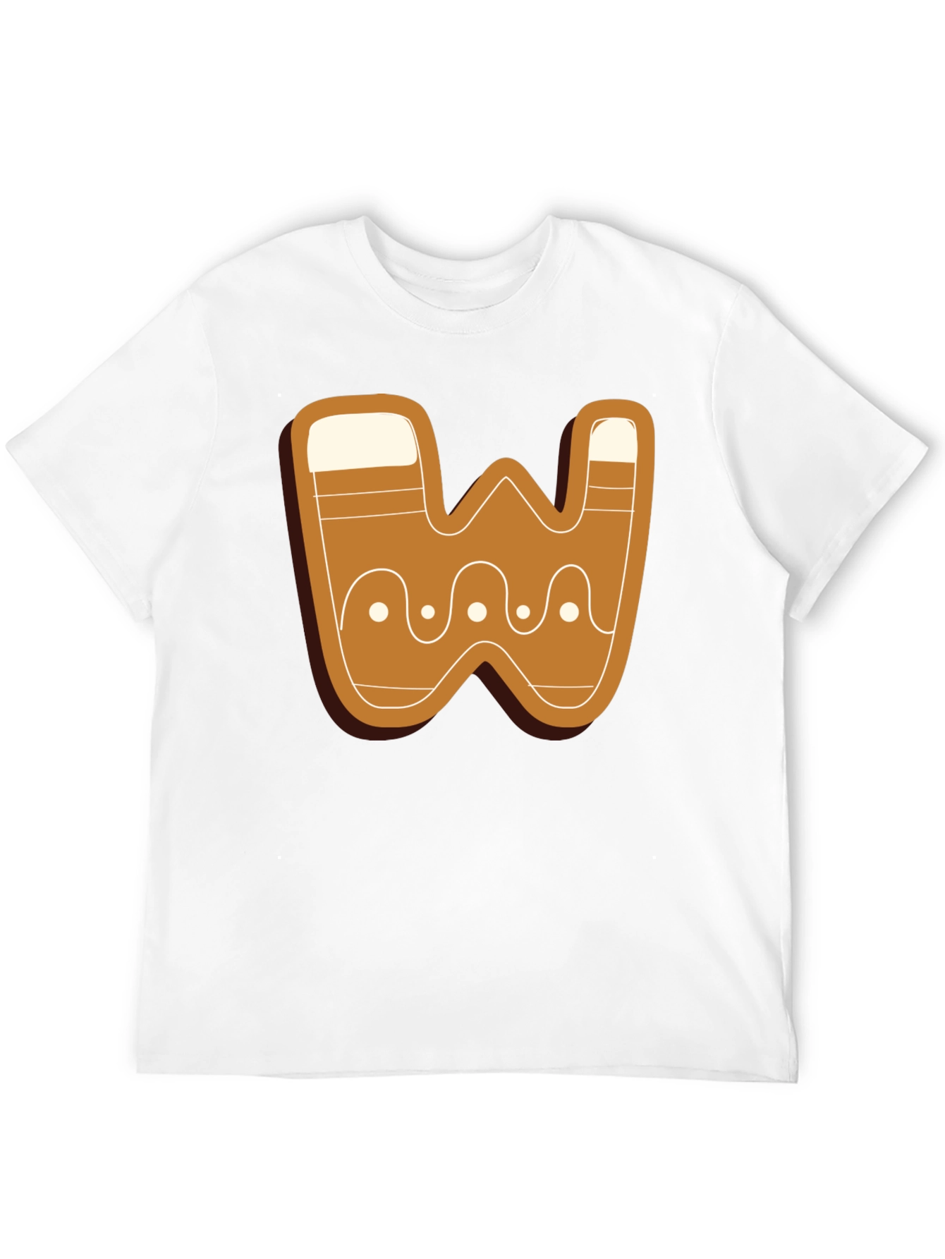 Gingerbread Letter W T-Shirt