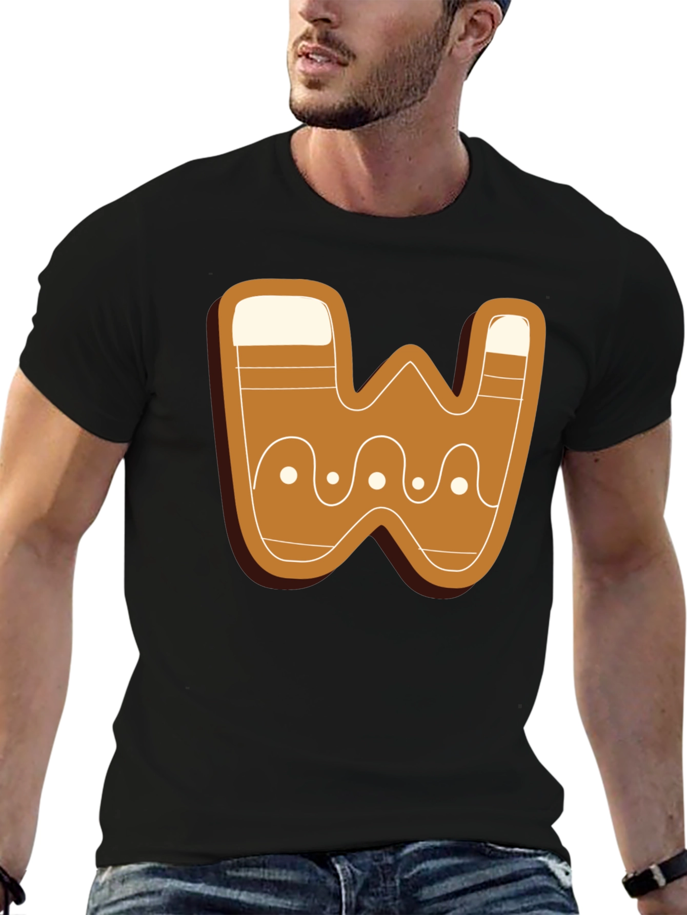 Gingerbread Letter W T-Shirt