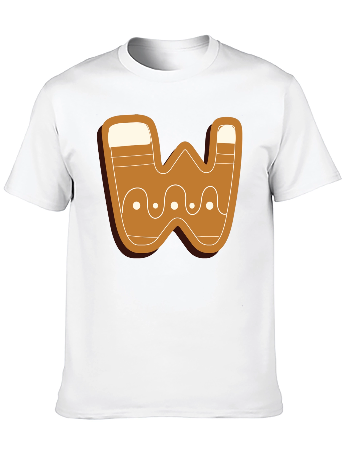 Gingerbread Letter W T-Shirt