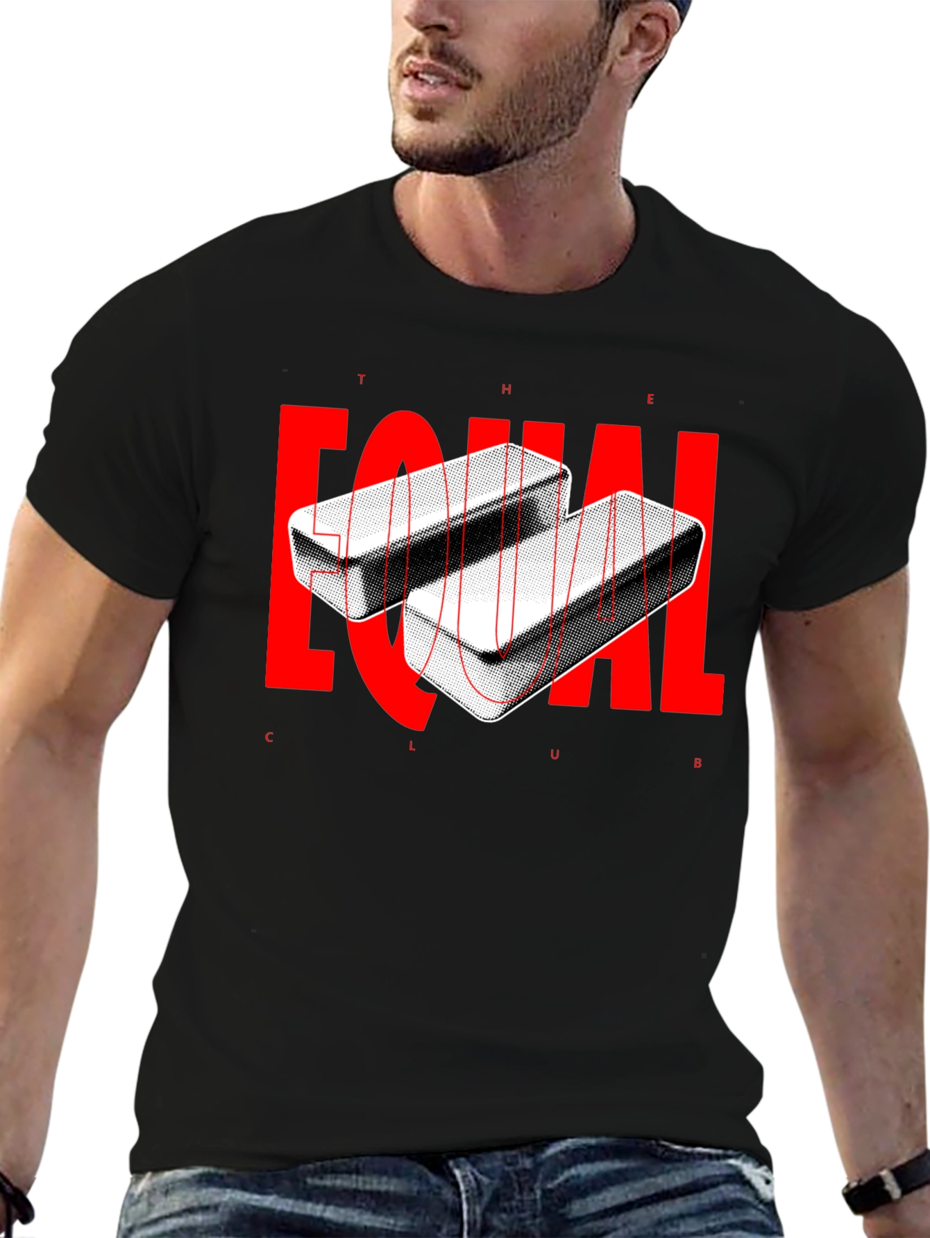The Equal Club Graphic Tee - Modern Black T-Shirt