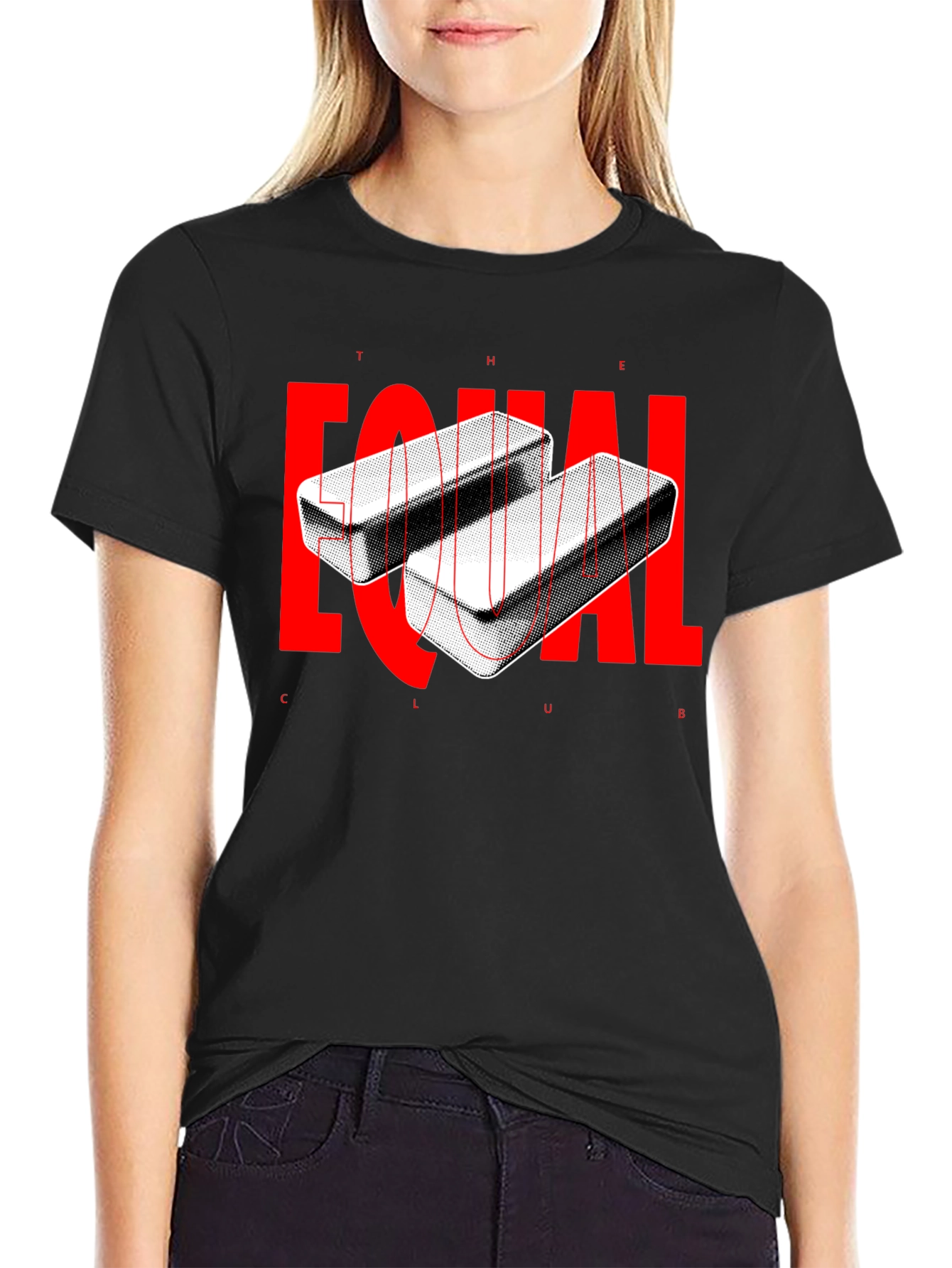The Equal Club Graphic Tee - Modern Black T-Shirt
