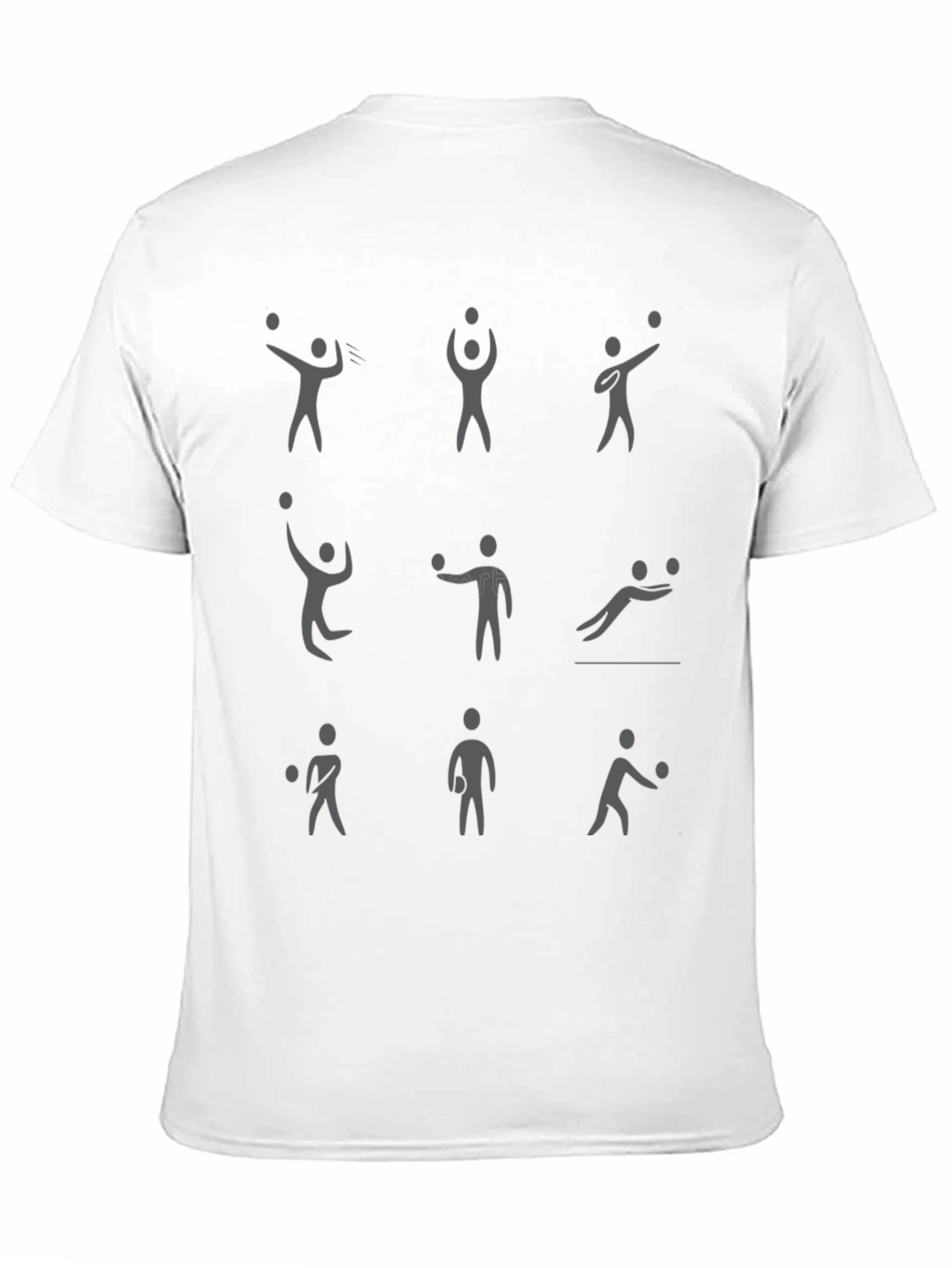 Stick Figure Juggling T-Shirt - Black