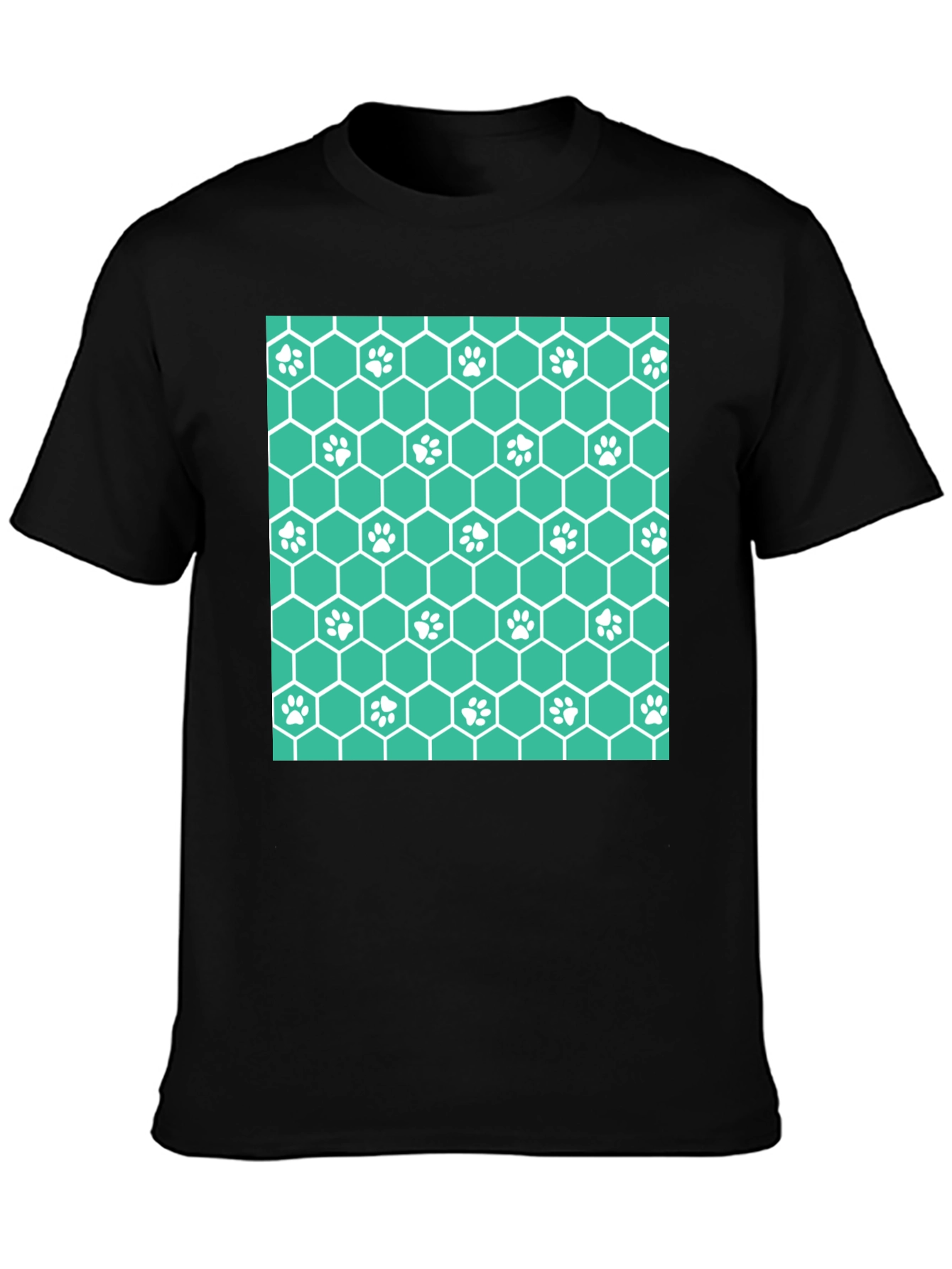 Paw Print Honeycomb T-Shirt