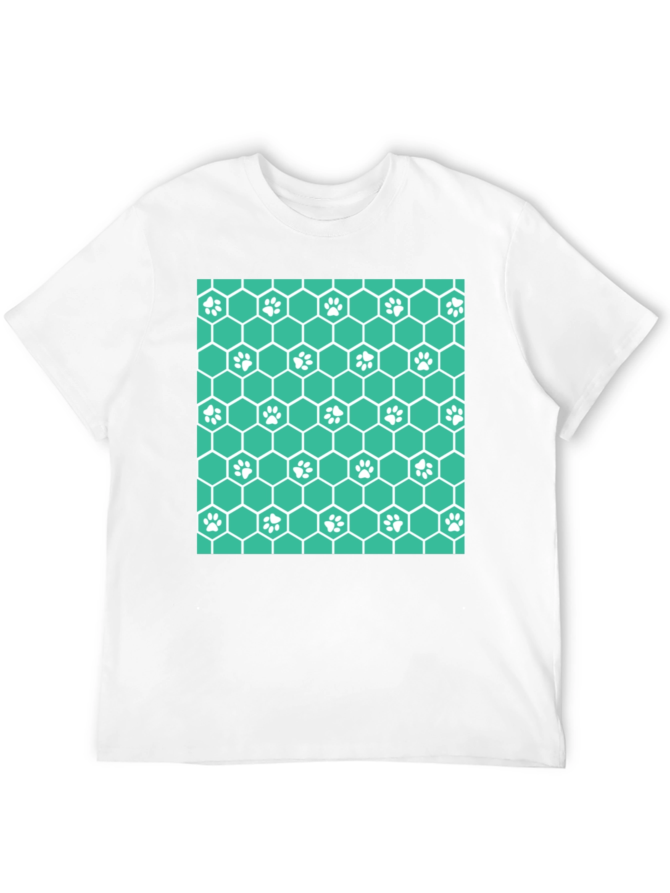 Paw Print Honeycomb T-Shirt
