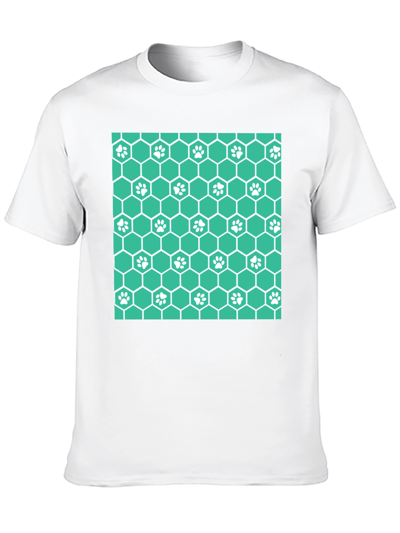 Paw Print Honeycomb T-Shirt