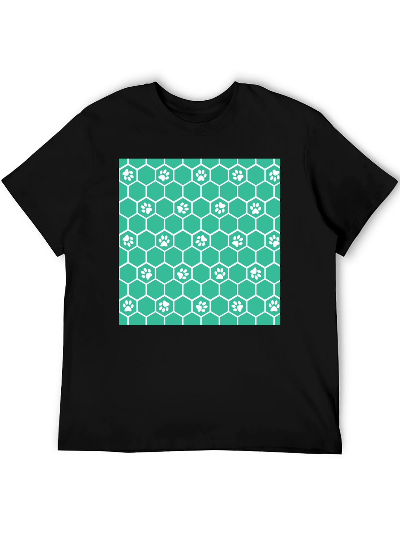 Paw Print Honeycomb T-Shirt