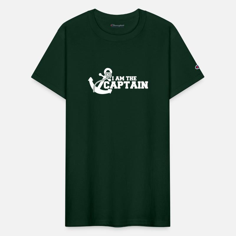 I Am The Captain Anchor Crew Saying Text Quote Fun