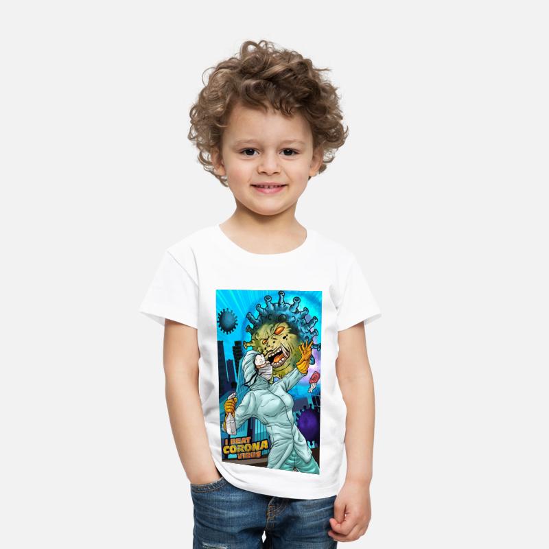 I Beat Corona Virus shirt Rock Band T-Shirt Adults