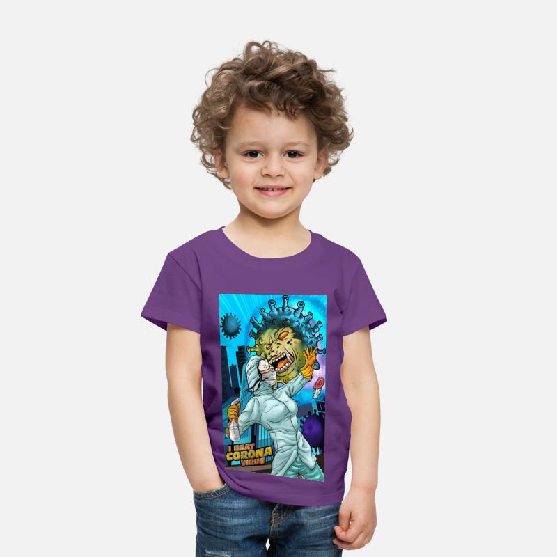 I Beat Corona Virus shirt Rock Band T-Shirt Adults