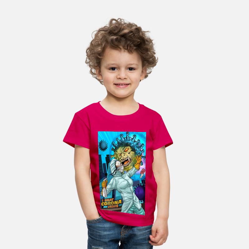 I Beat Corona Virus shirt Rock Band T-Shirt Adults