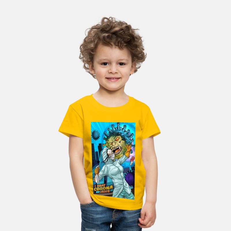 I Beat Corona Virus shirt Rock Band T-Shirt Adults