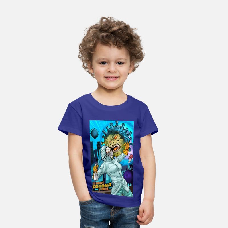 I Beat Corona Virus shirt Rock Band T-Shirt Adults