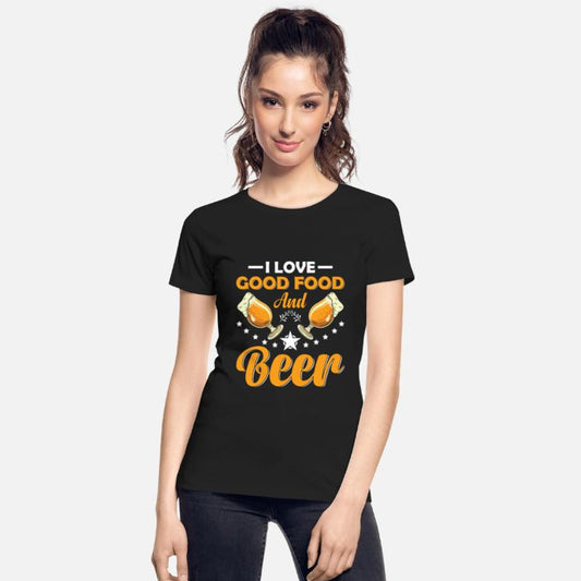 I Love Good Food And Beer Chef Drinking Food Lover