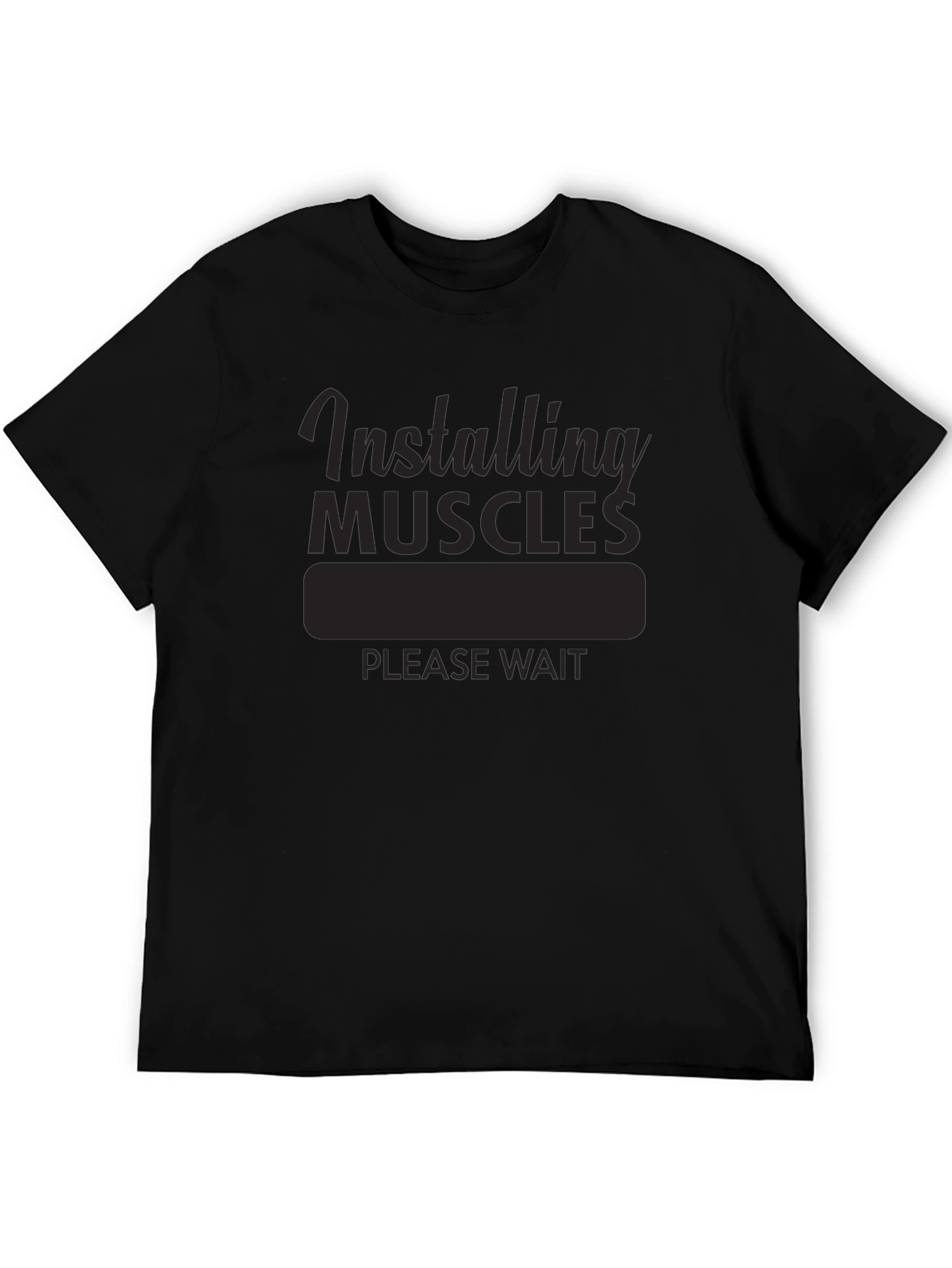 Installing Muscles T-Shirt - Funny Workout Gym Tee