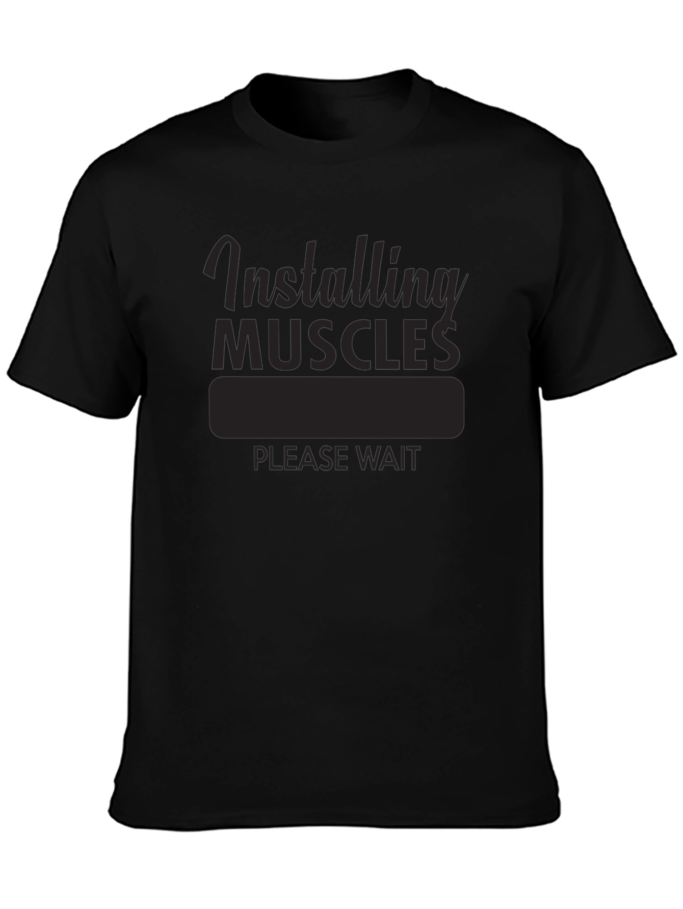 Installing Muscles T-Shirt - Funny Workout Gym Tee