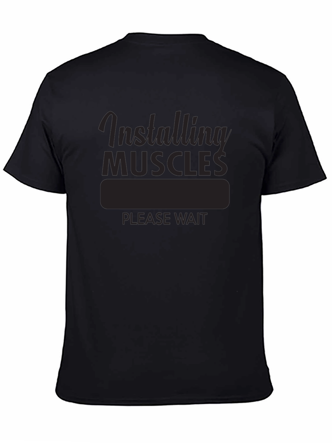 Installing Muscles T-Shirt - Funny Workout Gym Tee
