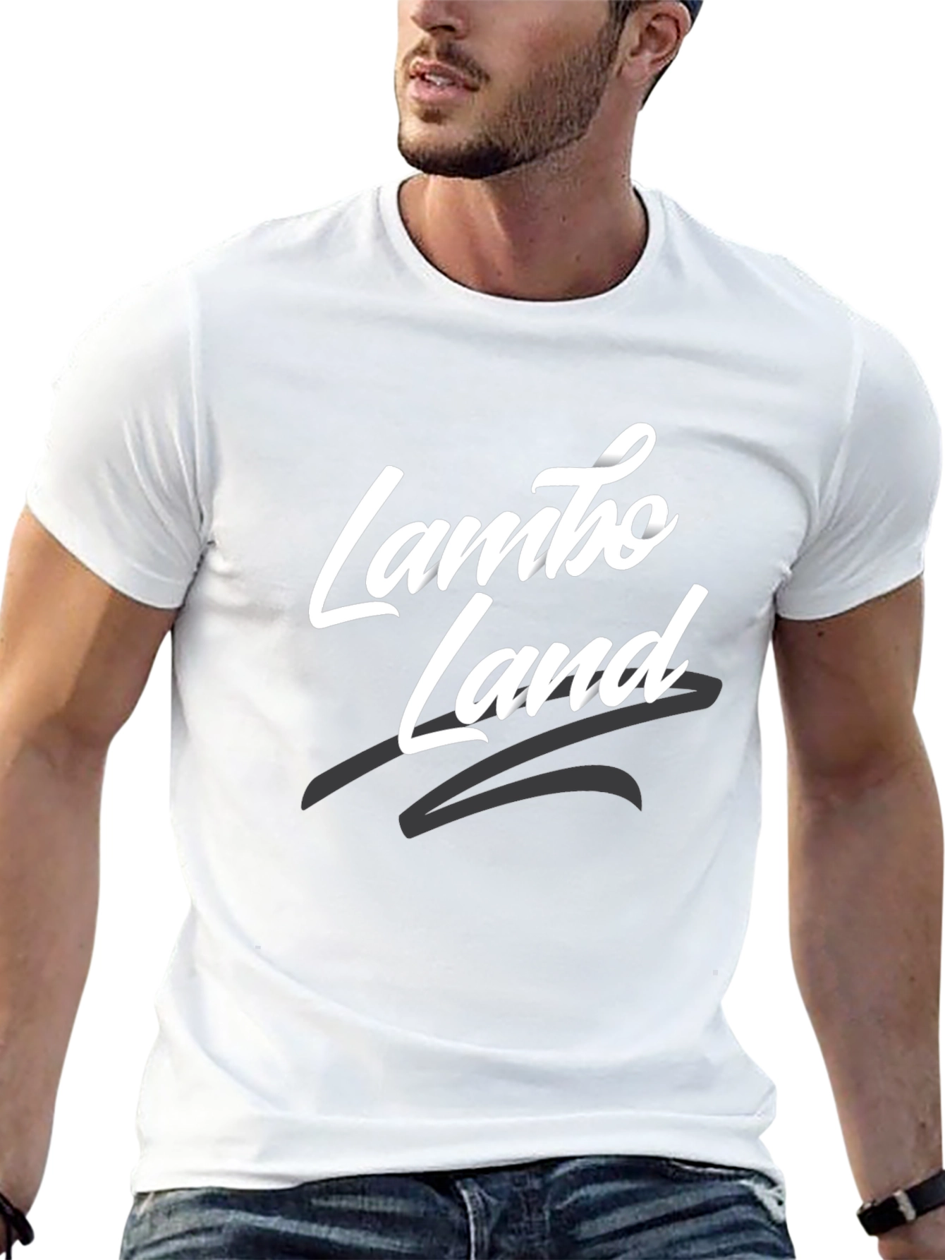 Lambo Land Black Graphic Tee
