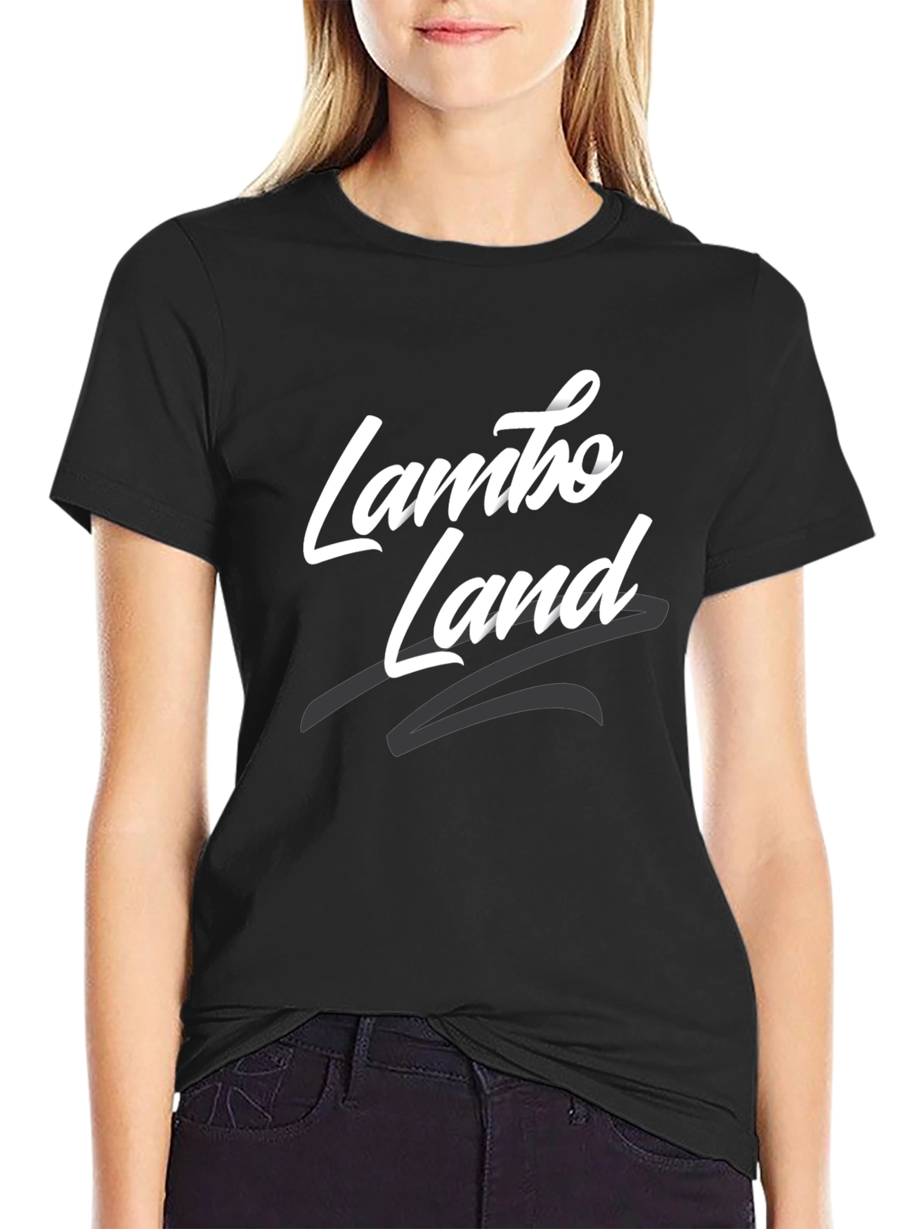 Lambo Land Black Graphic Tee