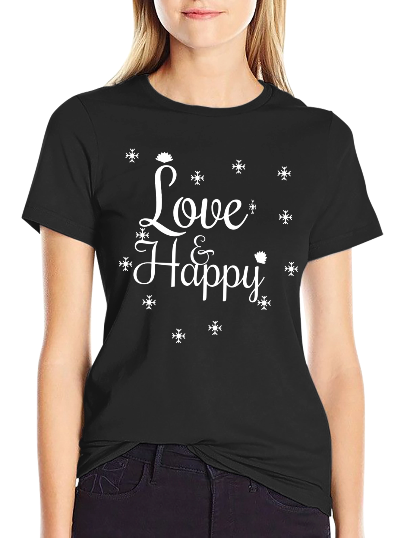 Love & Happy T-Shirt - Stylish Graphic Tee